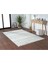 Polly Gri Halı Krem Halı İskandinav Tarz Halı Peluş Halı Geometrik Desen Yumuşak Halı Salon Halısı Koridor Halısı Yatak Odası Halısı Spor Saçaklı 5