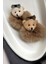 Peluş Ayıcıklı 2li Simit Saç Lastiği - Teddy Bear Puffy Buckle Aksesuarlı Lastik Toka 1