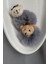 Peluş Ayıcıklı 2li Simit Saç Lastiği - Teddy Bear Puffy Buckle Aksesuarlı Lastik Toka 1