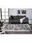 Dream Antrasit Halı Geometrik Eskitme Detaylı Akrilik Tozuaz Modern Salon Halısı ve Koridor Halısı 3