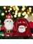 Sevgiliye En Güzel Hediyeler Çantalı Noel Baba 60 cm Yılbaşı Dekoru ve Peluş Oyuncağı 2li 1