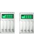 Aa/aaa Nicd Nimh Için 4 Yuvalı 2x Akıllı Akıllı LCD Ekran Pil Şarj Cihazı (Yurt Dışından) 1