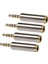 4 Parça 2.5mm Erkek - 3.5mm Kadın Ses Kulaklık Jakı Adaptörü Dönüştürücü (Yurt Dışından) 1