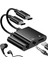 USB C - 3,5mm Kulaklık ve Şarj Adaptörü, 2'si 1 Arada Galaxy S22/S21/S20/S20+ Ultra Ile Uyumlu,note 20/10,pixel 6/5/4/3 Xl(Siyah) (Yurt Dışından) 1
