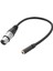 0. Tel 3 Pin Xlr Dişi 3.5mm 1/8 Inç Dişi Stereo Ses Adaptörü Mikrofon Kablosu (Yurt Dışından) 5