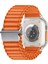 Watch 10 46MM Uyumlu Zore KRD-123 Naylon Kumaş Hasır Örgülü Kordon-Turuncu 1