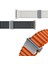 Watch 10 46MM Uyumlu Zore KRD-123 Naylon Kumaş Hasır Örgülü Kordon-Turuncu 3