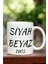 Siyah Beyaz Kartal Tasarımlı Kişiye Özel Taraftar Baskılı Hediye Kupa Bardak 2