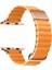 ​​​watch 42MM Uyumlu Krd-78 Pu Deri Kordon Strap Kayış Zore - Turuncu 1