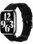 Watch 38MM Uyumlu Zore - Krd-97 Sarmal Örgü Tasarımlı Kordon-Koyu Siyah 1