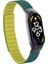 Xiaomi Mi Band 7 Uyumlu Krd-69 Kordon Zore - Koyu Yeşil-Sarı 1
