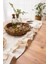 Rufle I Runner Naturel Çiftfırfırlı Keten Vintage 40 x 110 cm 3