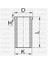 51-66017-000 Gomlek Std Corolla Avensis 1.6 3zz-Fe 79MM 963228 1
