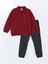 Lcw Baby Polo Yaka Nakışlı Erkek Çocuk Sweatshirt ve Eşofman Alt 2'li Takım 1