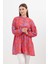 4366A Desenli Kol Lastikli Tunik Orange 3