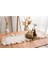 Premium | Rufle Naturel Keten Fırfırlı Runner Vintage 40 x 110 cm Bohem 2