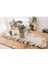 Premium | Rufle Naturel Keten 2 Fırfırlı Runner Vintage 40 x 110 cm Bohem 1