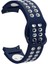 Galaxy Watch 4 Classic 42MM Krd-02 Uyumlu Kordon Zore - Mavi-Beyaz 1