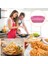 Çikolata Tarzı Silikon Hava Fritözler Fırın Pişirme Tepsisi Katlanabilir Yedek 19 cm Kare Şekilli Pizza Sepeti Mat Saplı Mutfak Aksesuarları (Yurt Dışından) 3