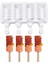 Sadece Kalıp-8 Stili 4-Cavity Pişirme Mini Silikon Dondurma Kalıpları Popsicle Kalıpları Kek Çikolatalı Cakesicle Kalıp Dıy Ice Pops Oval Için (Yurt Dışından) 1