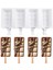 Sadece Kalıp-8 Stili 4-Cavity Pişirme Mini Silikon Dondurma Kalıpları Popsicle Kalıpları Kek Çikolatalı Cakesicle Kalıp Dıy Ice Pops Oval Için (Yurt Dışından) 4