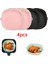 Bej Tarzı Hava Fritöz Tava Silikon Sepet Airfryer Fırın Pişirme Silikon Tepsi Yeniden Kullanılabilir Airfryer Pot Tava Astar Kalıp Pizza Kızarmış Tavuk (Yurt Dışından) 1