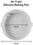 20X18X4,5CM-D Tarzı cm Hava Fritözler Fırın Fırın Tepsisi Kızarmış Pizza Tavuk Sepeti Mat Airfryer Silikon Pot Yuvarlak Yedek Izgara Tavası Aksesuarları (Yurt Dışından) 1