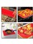Kırmızı Stil 1 Adet Piramit Bakeware Tava 4 Renk Yapışmaz Silikon Pişirme Paspasları Pedleri Kalıpları Pişirme Mat Fırın Fırın Tepsisi Sac Mutfak Gereçleri (Yurt Dışından) 5