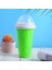 Yeşil Stil Silikon Hızlı Slushy Yapımcısı Bardak Dondurma Yapma Makinesi Fincan Dıy Ev Yapımı Dayanıklı Sıkma Hızlı Soğutma Fincan Milkshake Şişesi Smoothie Fincan (Yurt Dışından) 1