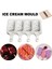 50 Adet Ahşap Çubuk Stili 4-Cavity Pişirme Mini Silikon Dondurma Kalıpları Popsicle Kalıpları Kek Çikolatalı Cakesicle Kalıp Dıy Ice Pops Oval Ev Yapımı Için (Yurt Dışından) 4
