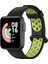 Xiaomi Redmi Watch 2 Lite Krd-02 Uyumlu Kordon Zore - Siyah-Kırmızı 2
