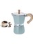 Gri 300ML Stili Kahve Makinesi Alüminyum Mocha Espresso Percolator Pot Ahşap Saplı Kahve Makinesi Moka Pot 1 Fincan Fincan Ocak Kahve Makinesi (Yurt Dışından) 3