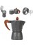 Gri 300ML Stili Kahve Makinesi Alüminyum Mocha Espresso Percolator Pot Ahşap Saplı Kahve Makinesi Moka Pot 1 Fincan Fincan Ocak Kahve Makinesi (Yurt Dışından) 4