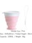 200ML Pembe Stil Mlteleskopik Taşınabilir Silikon Katlanır Bardak Gıda Sınıfı Su Bardağı Seyahat Içme Gereçleri Kupa Açık Reçine Kahve Handcup (Yurt Dışından) 1