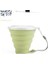 Matcha 1 Adet Tarzı Me.fam 270ML Paslanmaz Çelik Silikon Kordonlu Katlanır Bardaktoz Geçirmez Kapak Kapaklı Açık Kahve Fincanları Geri Çekilebilir Seyahat Copa (Yurt Dışından) 1