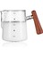 Ahşap Sap Stili 20OZ 600ML Yüksek Borosilikat Cam Süt Köpürtme Sürahi, 20OZML Espresso Kahve Barista Latte Cappuccino Süt Kreması Fincan Köpürtme Sürahisi (Yurt Dışından) 1
