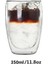 350 ml Stil 4 Adet Çift Cidarlı Espresso Fincanı ml Kupa Kahve Fincanı Isıya Dayanıklı Şeffaf Cam Bardak Su Bardağı Süt Bardağı (Yurt Dışından) 1