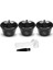 3cup Siyah Tarzı Dolce Gusto Crema Kahve Kapsül Filtreleri ile Uyumlu Yeniden Kullanılabilir Doldurulabilir Kahve Kapsül Fincan Gıda Sınıfı Plastik (Yurt Dışından) 1
