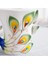 Sarı Stil 230ML Yaratıcı 3D El Hazırlanmış Porselen Emaye Tavuskuşu Kahve Fincanı Seti Tabağı ve Kaşık Mevcut Seramik Çay Su Bardağı Bulaşık Hediyesi (Yurt Dışından) 2