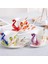 Sarı Stil 230ML Yaratıcı 3D El Hazırlanmış Porselen Emaye Tavuskuşu Kahve Fincanı Seti Tabağı ve Kaşık Mevcut Seramik Çay Su Bardağı Bulaşık Hediyesi (Yurt Dışından) 3