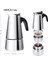 300ML Stili Moka Cof Pot Espresso Latte Percolator Stove Cof Maker Espresso Pot Italian Cof Machine ml Stainless Steel (Yurt Dışından) 1