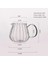 14.5x9.3cm Stili Isıya Dayanıklı Şeffaf Cam Çay Sürahi Japon Tarzı Çizgili Süt Sürahisi Sapı Kahve Süt Çaydanlık Su Sürahisi Ev Cafe Drinkware (Yurt Dışından) 1