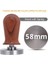 58 mm Ahşap Yay Stili Barista Espresso Kahve Tamper Düz Taban, Silikon Kahve Tamper Mat (Mm) (Yurt Dışından) 1