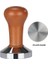 Flate Taban B Stili 53MM mm Kahve Sabotaj Ahşap Saplı Barista Espresso Makinesi Öğütücü El Yapımı Kahve Tozu Çekiç Kalibre Edilmiş Basınç Sabotaj (Yurt Dışından) 1