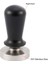 Siyah Stil 58 mm mm Kalibre Edilmiş Basınç Kahve Tamper Espresso Elastik Kompakt Paslanmaz Çelik Kahve Tozu Çekiç Alüminyum Sap (Yurt Dışından) 1