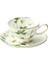 1 Fincan 1 Tabak Tarzı 220ML, Fincan Tabağı ile Ince Kemik Çini Çay Bardağı Seti, Kamelya Tasarım Tasse A Cafe Seramik Fincan, Espresso Kahve Fincanları, Fincan ve Altlık (Yurt Dışından) 1