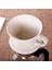 White Large Style Seramik Kahve Filtreli Fincan Tutucu Espresso Kahve Üzerine Dökün Damlatıcı Kahve Sepetleri Süzücü Yeniden Kullanılabilir Bardaklar Kahve Aksesuarları (Yurt Dışından) 3