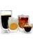 250 ml Stil 2 Adet Çift Cidarlı Espresso Fincanı ml Kupa Kahve Fincanı Isıya Dayanıklı Şeffaf Cam Bardak Su Bardağı Süt Bardağı (Yurt Dışından) 2