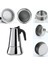 100ML Tarzı Soba Moka Cezve Paslanmaz Çelik Kahve Makinesi Moka Espresso Percolator Ocak Üstü Kahve Makinesi Pot ml (Yurt Dışından) 4