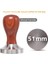 51 mm Ahşap Stili Espresso Tamper - Paslanmaz Çelik Tabanlı Premium Barista Kahve Sabotaj ve Silikon Kahve Sabotaj Mat (Mm) (Yurt Dışından) 1